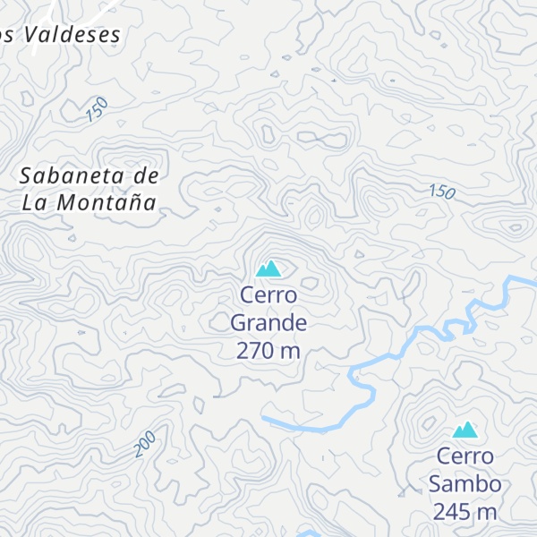 Map of Cerro Grande