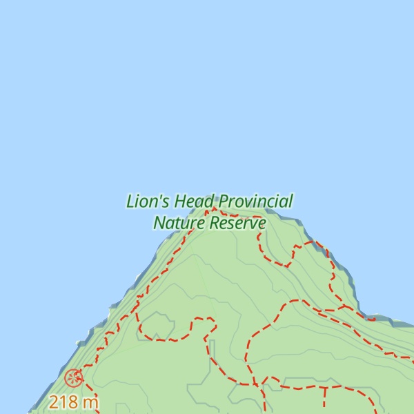Map of Lion's Head Point