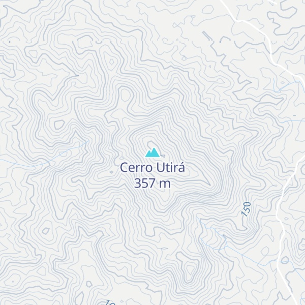 Map of Cerro Utirá