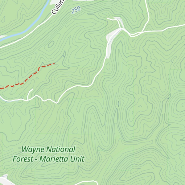 Map of Cullen Ridge