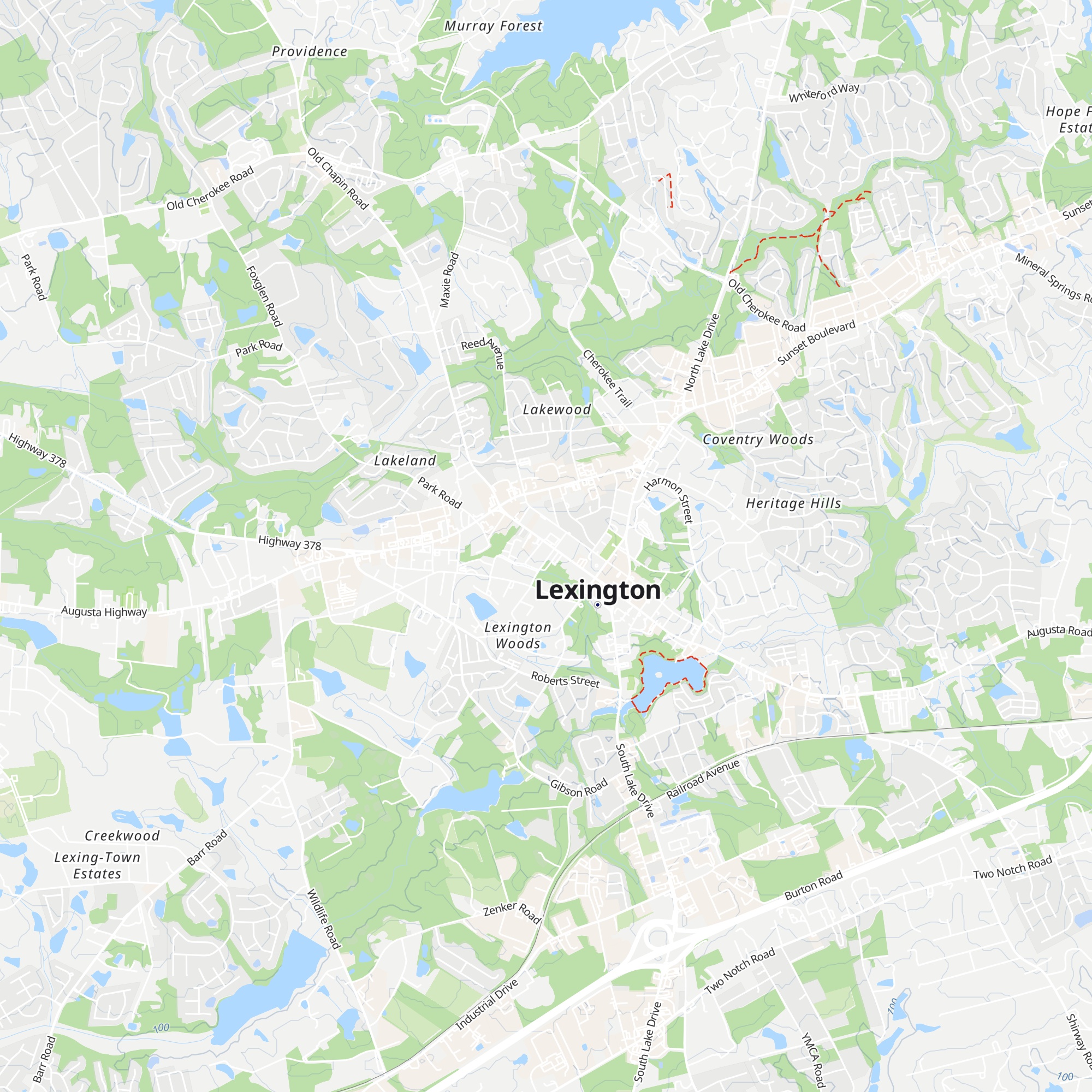 Lexington Chamber & Visitors Center map