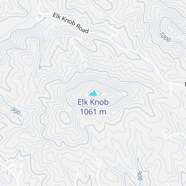 Map of Elk Knob