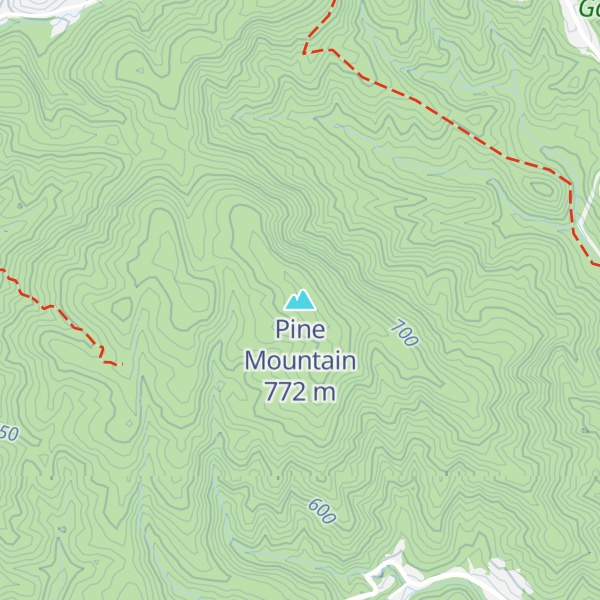 Map of Pine Mountain