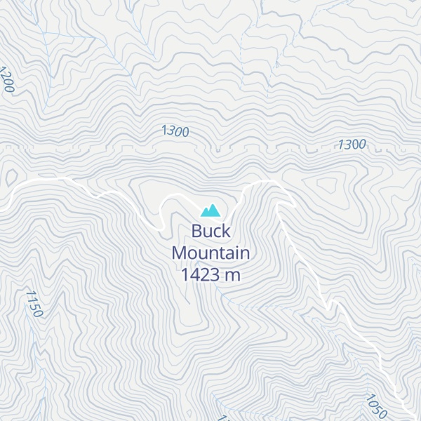 Map of Buck Mountain