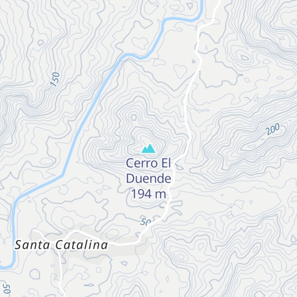 Map of Cerro El Duende