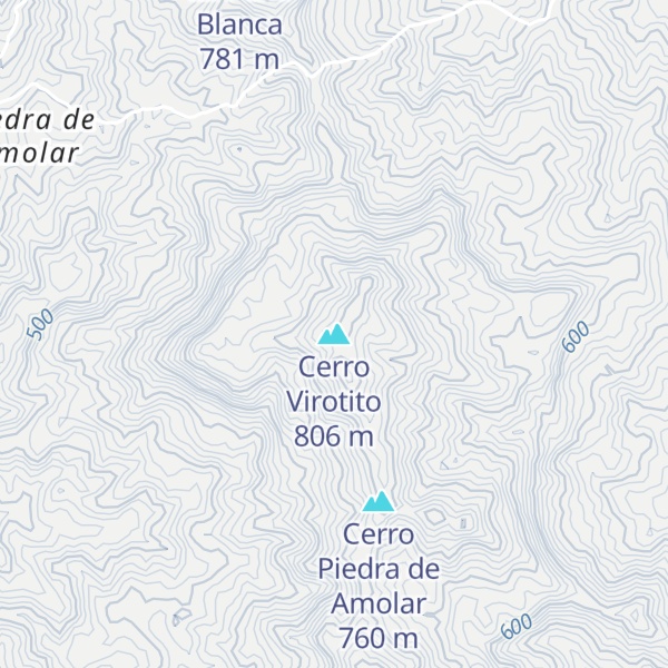 Map of Cerro Virotito