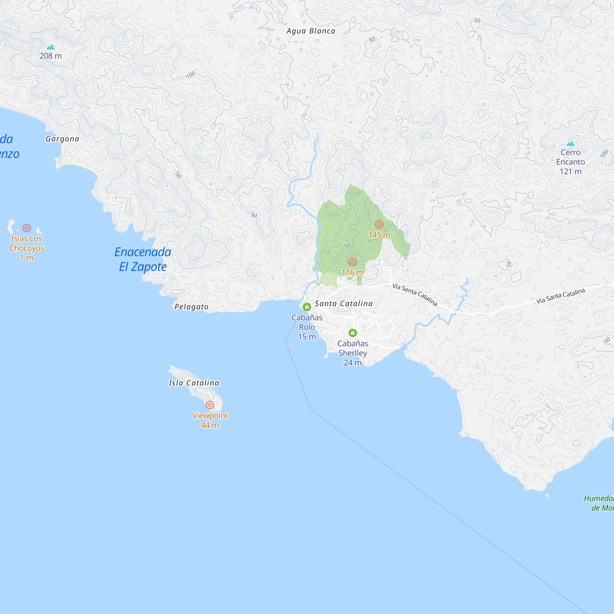 Cabañas Rolo map