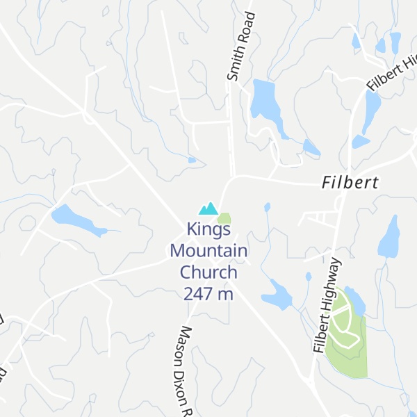 Map of Kings Mountain Church