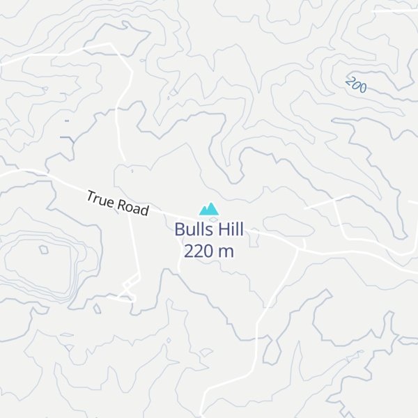 Map of Bulls Hill