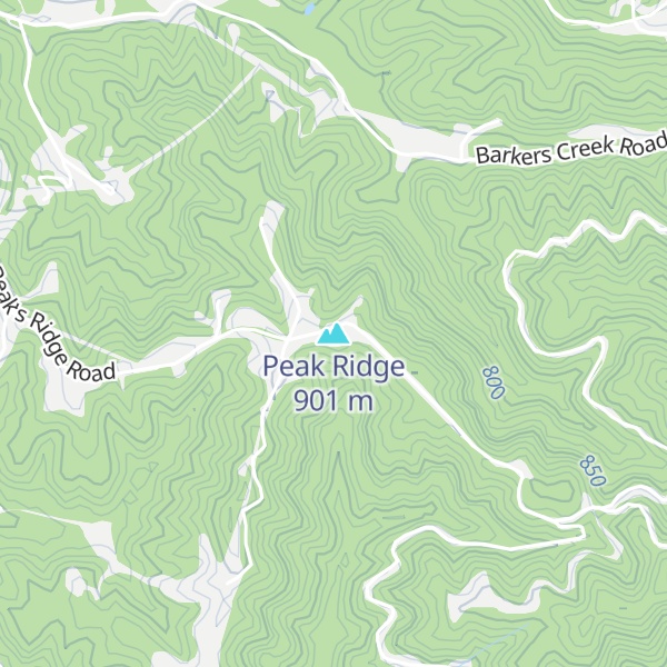 Map of Peak Ridge