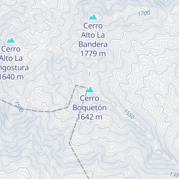 Map of Cerro Boquetón
