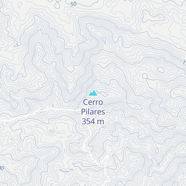 Map of Cerro Pilares