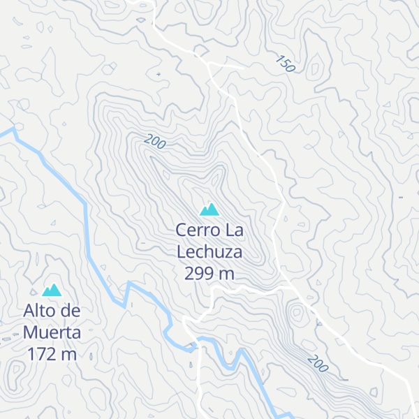 Map of Cerro La Lechuza
