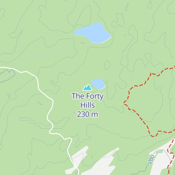 Map of The Forty Hills