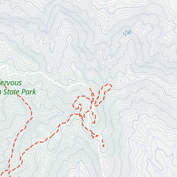 Map of Rendezvous Mountain