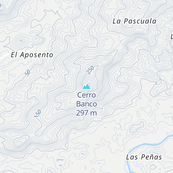 Map of Cerro Banco