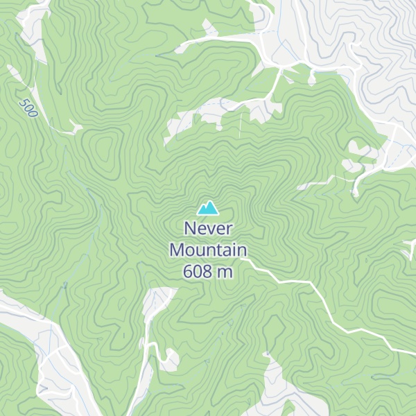 Map of Never Mountain