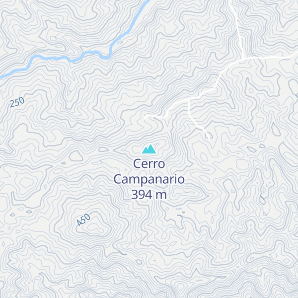 Map of Cerro Campanario