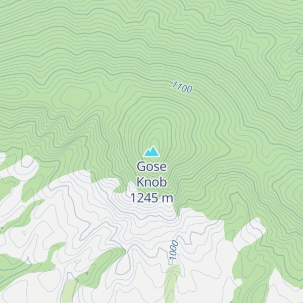 Map of Gose Knob