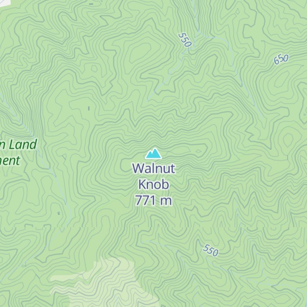 Map of Walnut Knob