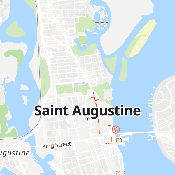 Map of Saint Augustine Visitor Information Center