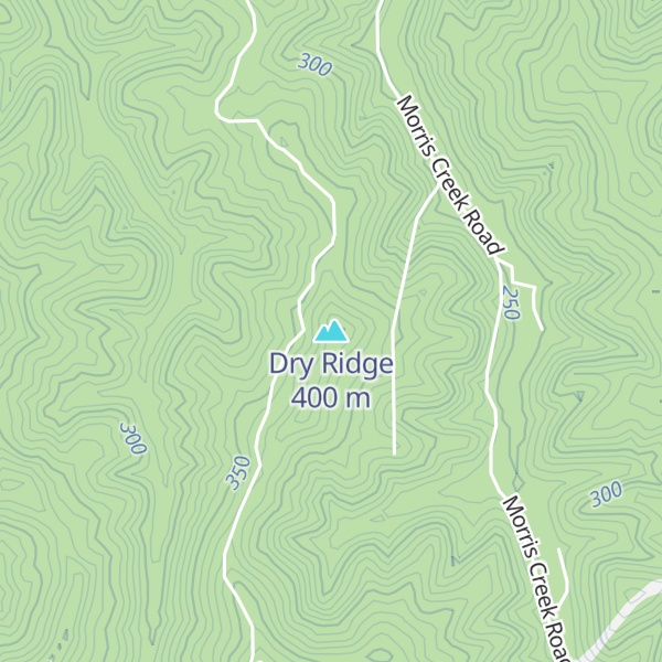 Map of Dry Ridge