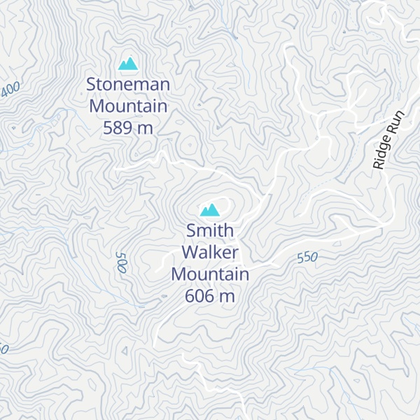Map of Smith Walker Mountain