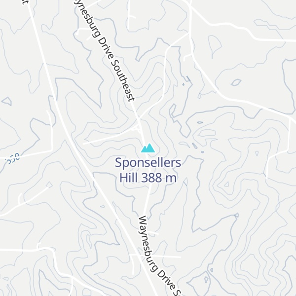 Map of Sponsellers Hill