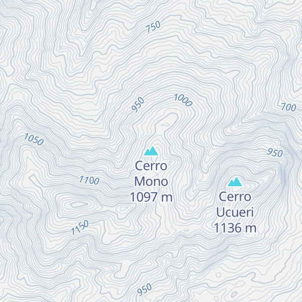 Map of Cerro Mono