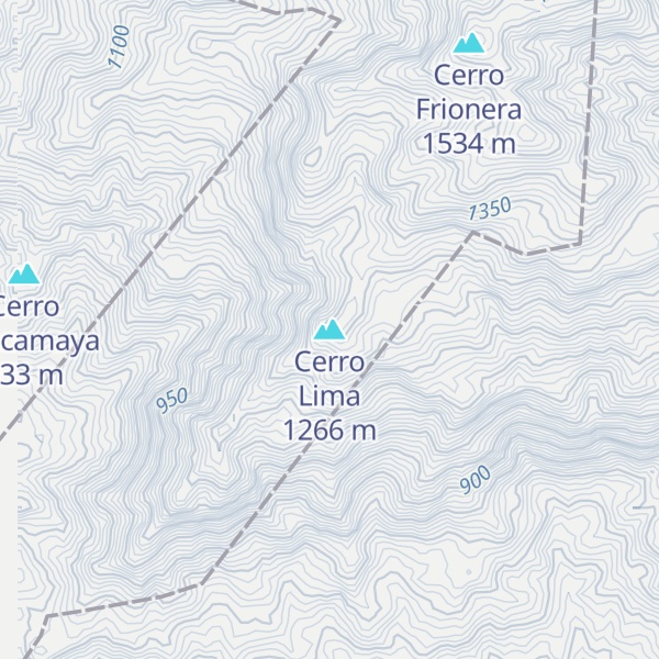 Map of Cerro Lima