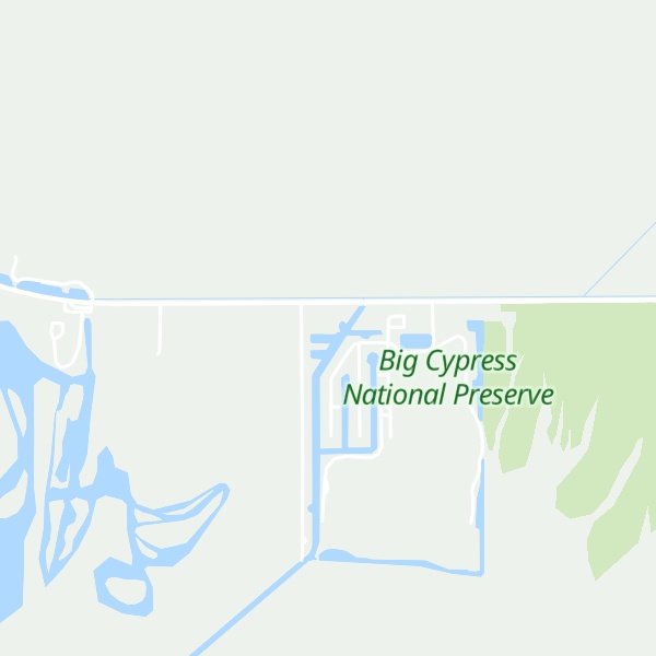 Map of Big Cypress Swamp Welcome Center