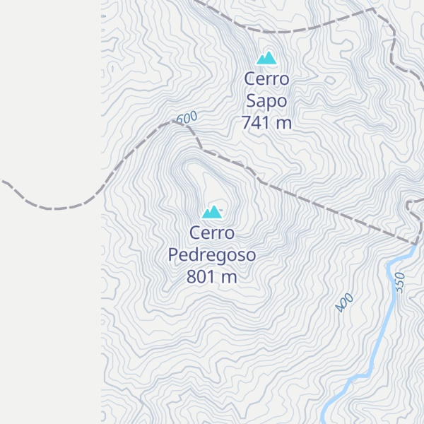 Map of Cerro Pedregoso