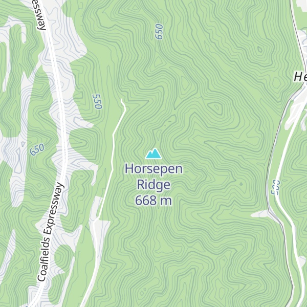 Map of Horsepen Ridge