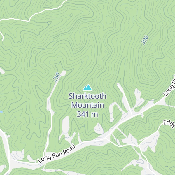 Map of Sharktooth Mountain