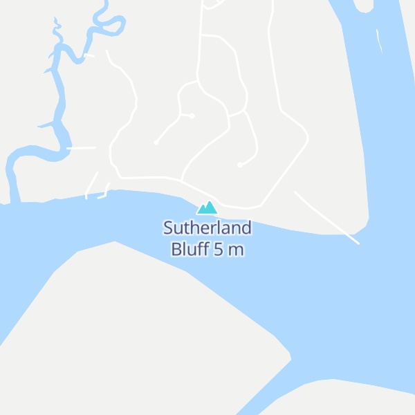Map of Sutherland Bluff