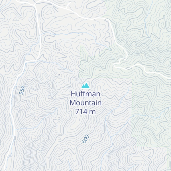 Map of Huffman Mountain