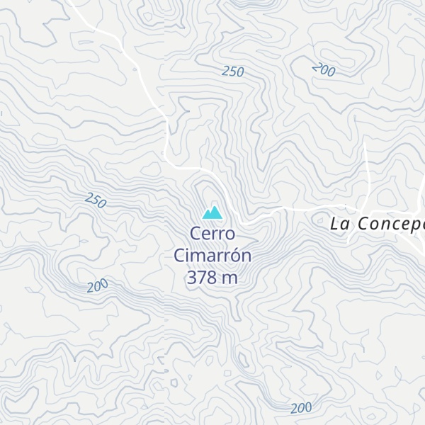 Map of Cerro Cimarrón