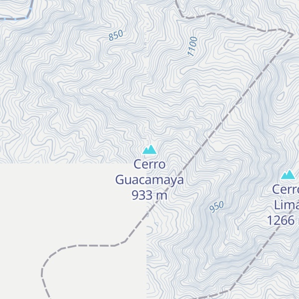 Map of Cerro Guacamaya