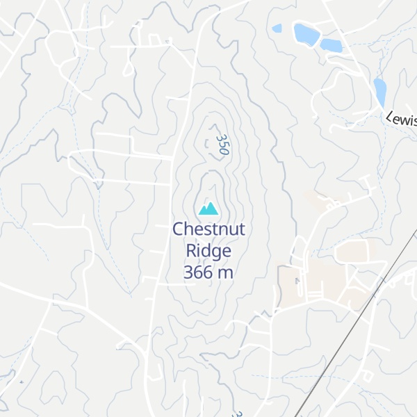Map of Chestnut Ridge