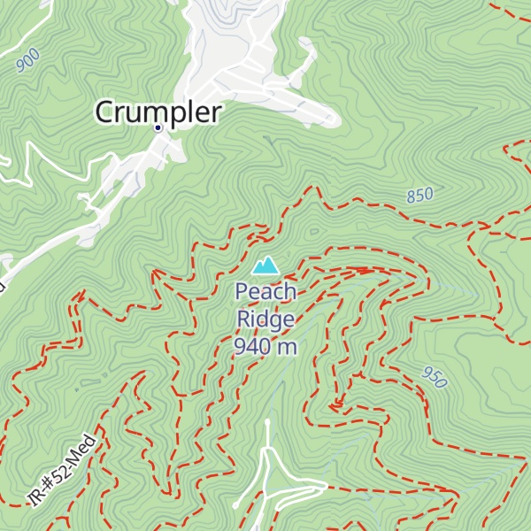 Map of Peach Ridge