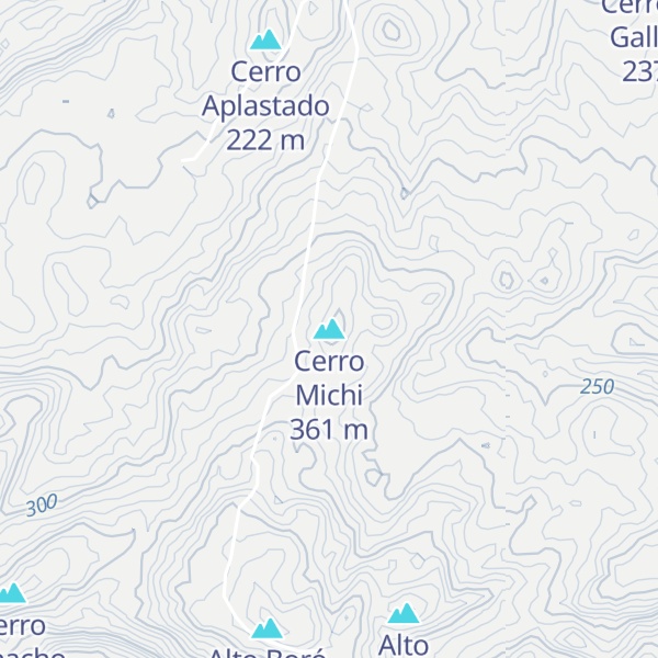 Map of Cerro Michi
