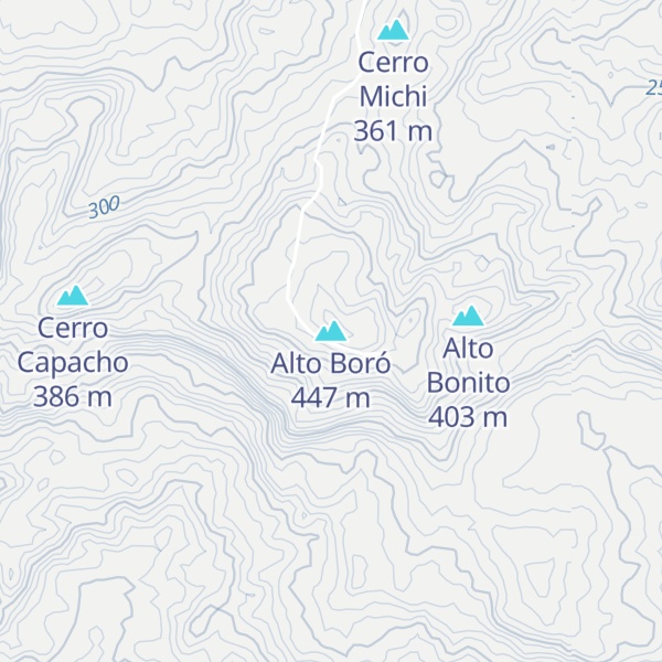Map of Alto Boró