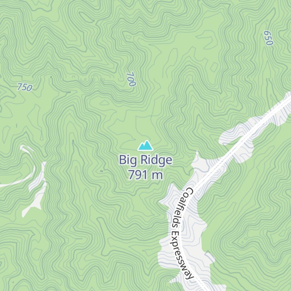 Map of Big Ridge