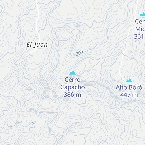 Map of Cerro Capacho
