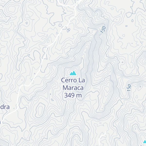 Map of Cerro La Maraca