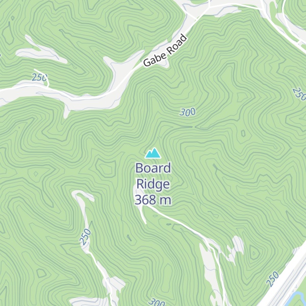 Map of Board Ridge