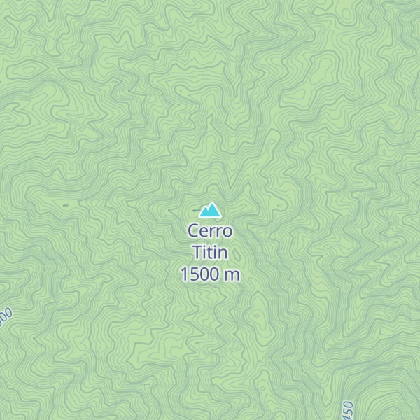 Map of Cerro Titin