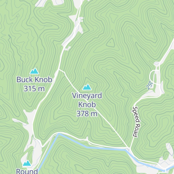 Map of Vineyard Knob