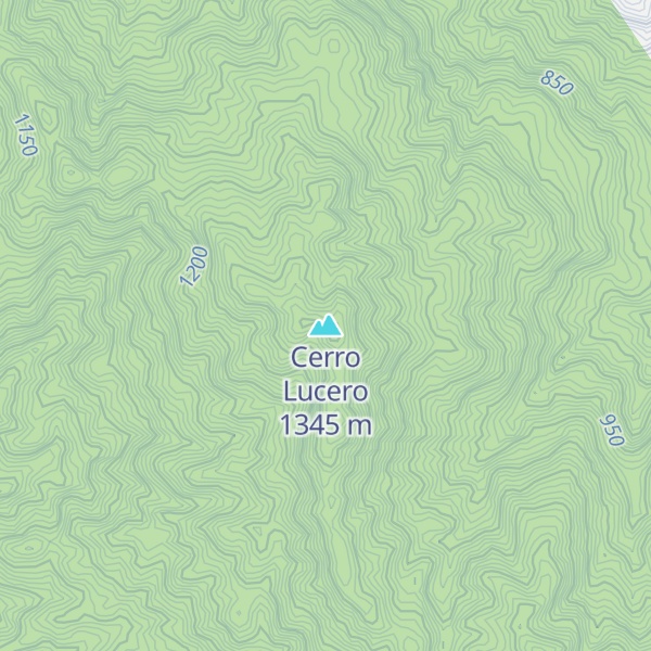 Map of Cerro Lucero