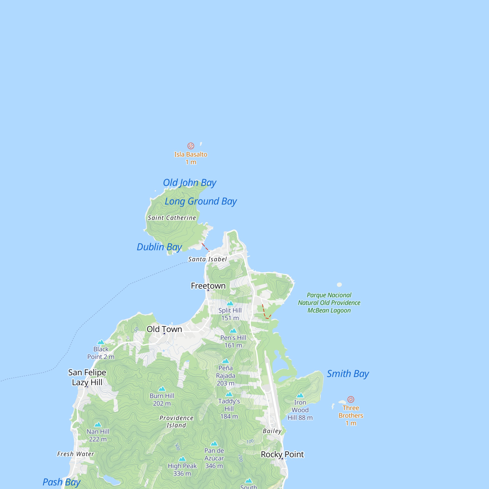 Cabañas Ocean Paradise map